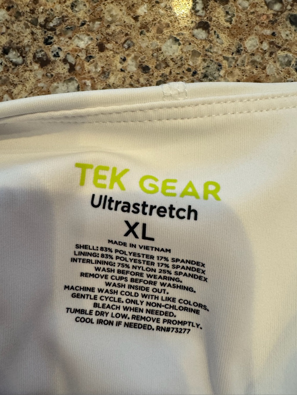 tek gear White Racerback Performance Tank - Picture 3 of 3